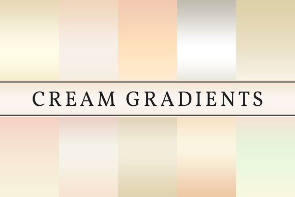 Cream Gradients: A Versatile Tool for Creative Design Projects