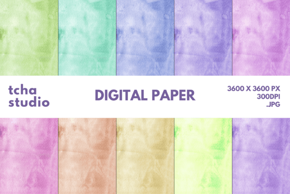 Dry Brush Watercolor Digital Papers: A Versatile Asset for Modern Creatives and Entrepreneurs