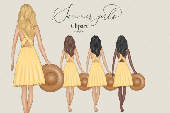 Exploring the Versatility of Summer Girls Clipart with a Girl in a Hat