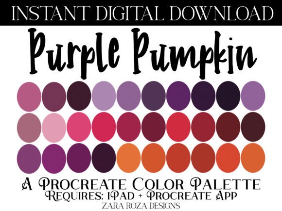 Purple Pumpkin Halloween Color Palette: A Versatile Tool for Digital Artists and Designers