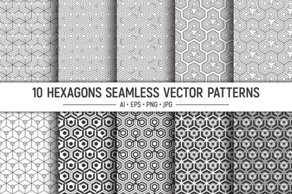 Seamless Vector Hexagons Patterns: A Versatile Tool for Modern Designers and Creators