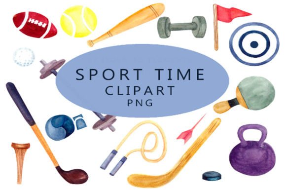 Sport Watercolor Clipart