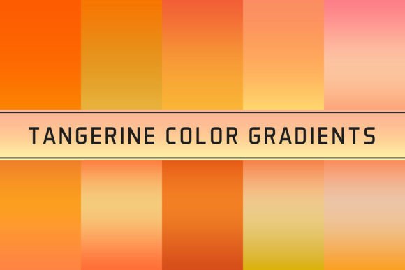 Tangerine Color Gradients: A Vibrant Tool for Creative Projects