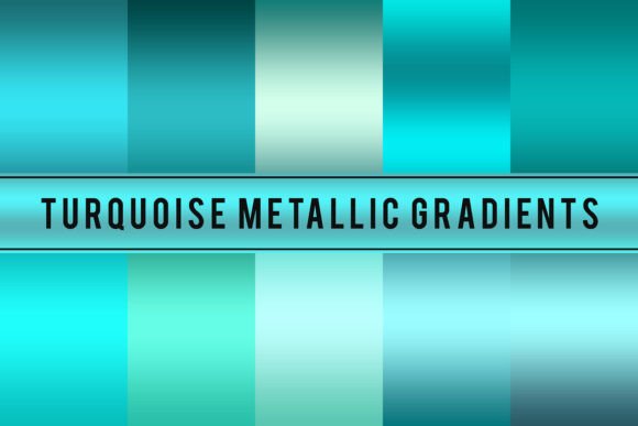 Turquoise Metallic Gradients: Elevate Your Design Projects with a Touch of Modern Elegance