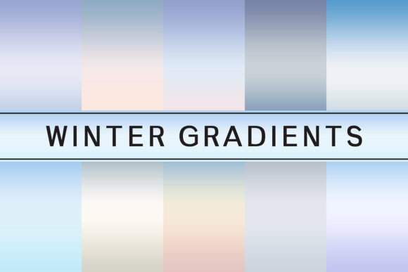 Winter Gradients: Elevating Your Creative Projects with Premium Design Elements